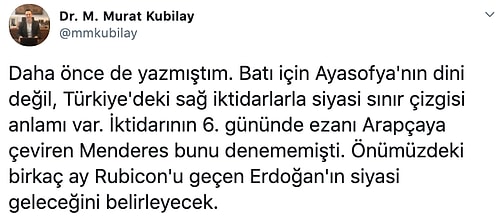 Ayasofya'nın Cami Statüsüne Geçmesi Sosyal Medyanın Gündeminde: Kim, Ne Dedi?