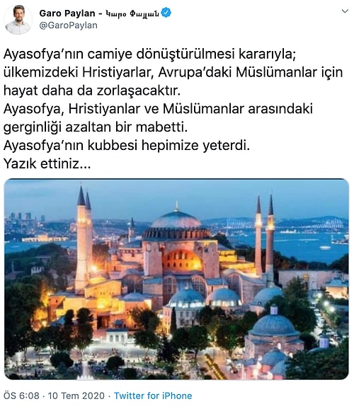 Ayasofya'nın Cami Statüsüne Geçmesi Sosyal Medyanın Gündeminde: Kim, Ne Dedi?