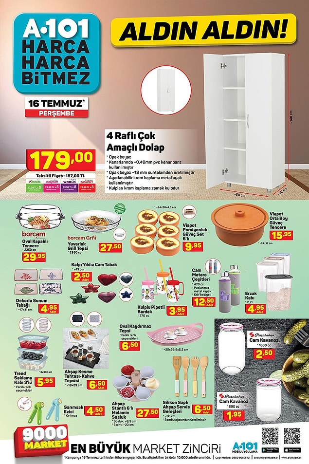 Bu hafta da kullanışlı birçok mutfak gereci mevcut.