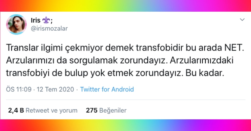 Trans Bireylere İlgi Duymamanın Transfobi Olduğunu Söyleyen Modele Gelen Tepkiler ve Kavramların İçinin Boşaltılması