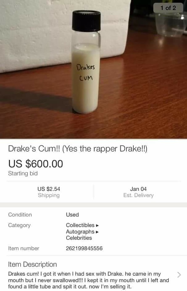 9. Drake'in spermi: