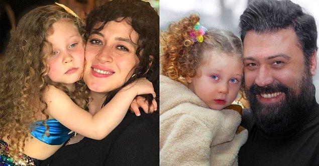 11. Bülent Emrah Parlak ve Burcu Gönder'in kızı Lisa'nın lüle lüle saçları, ağzı, burnu aynı annesi 😍