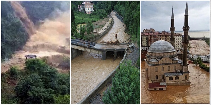 Artvin Yusufeli Barajı'nda 4 Kişinin Yaşamını Yitirmesine Neden Olan İçler Acısı Sel Felaketinden Görüntüler