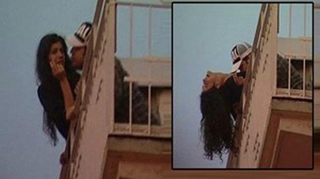 14. Şahan Gökbakar ve Berrak Tüzünataç'ın balkonda çekilen samimi fotoğrafları: