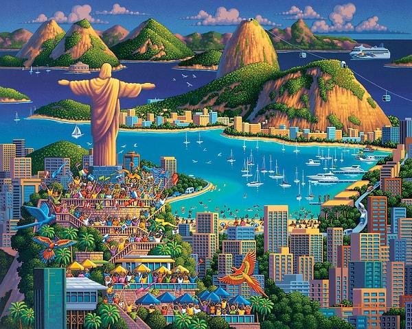 5. "Rio de Janerio Brezilya'nın başkenti ve en büyük şehridir."