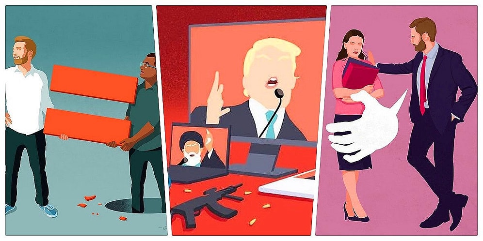 Yozlaşmış Toplumlardan, Nefret Söylemlerine Kadar Günümüzdeki Birçok Sorunu Gösteren 21 İllüstrasyon