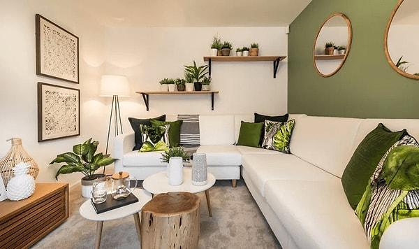 10. Birbirine yakın tonlarda farklı mobilyalar kullanmak da evinizi daha aydınlık ve geniş gösterecektir.