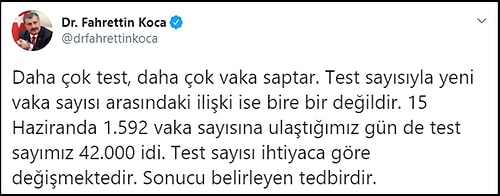 Güncel Verileri Açıklayan Bakan Koca: 'Test Sayısıyla Vaka Sayısı Arasındaki İlişki Birebir Değil'