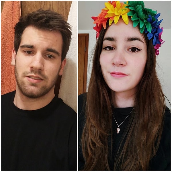 17. "Я сравниваю эти две фотографии, и понимаю, что не мог быть более счастлив."