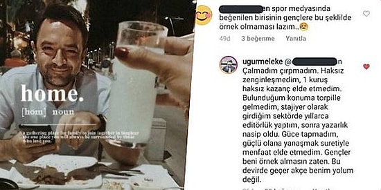 Uğur Meleke, Rakı Masasında Paylaşım Yapmasının Ardından Gelen Yanıta Sessiz Kalmadı