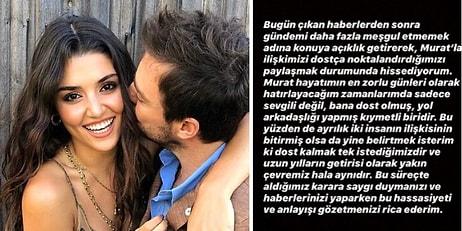 Hande Erçel, Sevgilisi Murat Dalkılıç ile Ayrılık Yaşadığı İddialarına Instagram'daki Açıklamasıyla Son Noktayı Koydu!