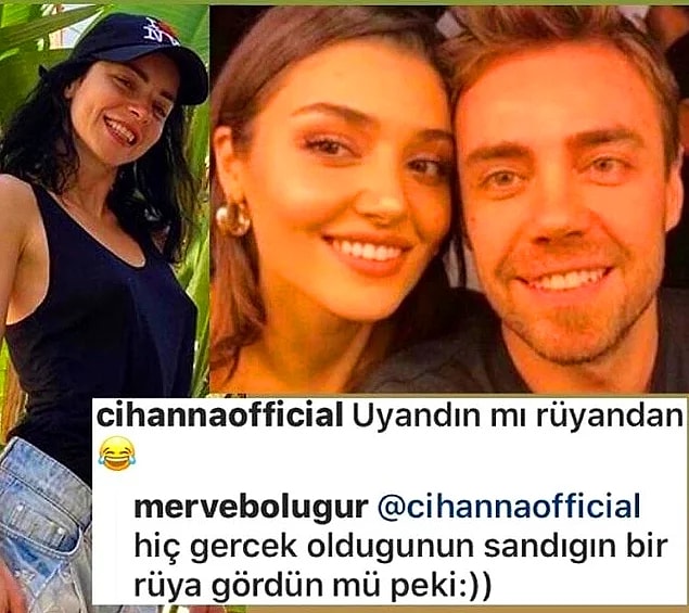 7. Merve Boluğur da eski eşi Murat Dalkılıç ile sevgilisi Hande Erçel'in ayrıldığını duyunca; bomba bir gönderme yaptı!