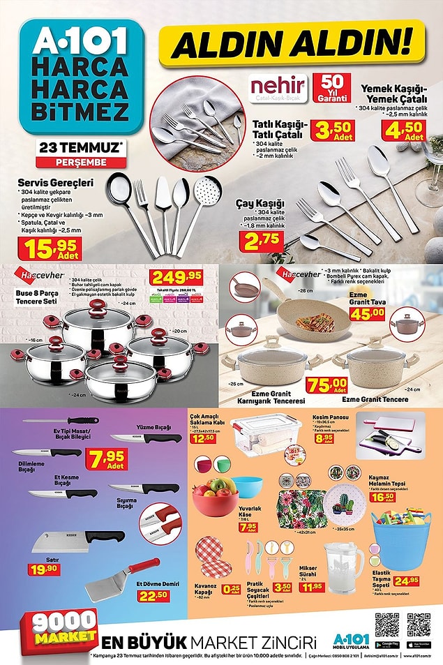 Yine kullanışlı mutfak ürünlerinin olduğu bir katalog.