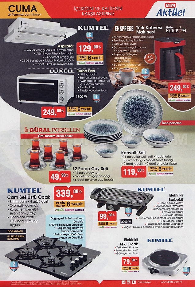 Kumtel Set Üstü Ocak 339 TL.