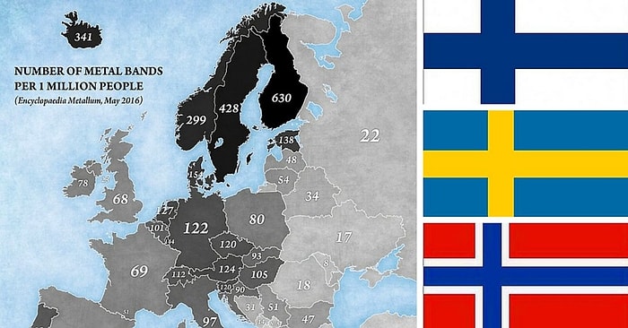 Metalin Kara Haritası: Metal Müzikte İskandinavya'nın Tartışılmaz Üstünlüğü