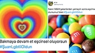 Gökkuşağı Renklerinden Oluşan Fotoğrafları 'Şu An LGBTli Oldun' Etiketiyle Paylaşarak Tepkilerini Dile Getiren İnsanlar