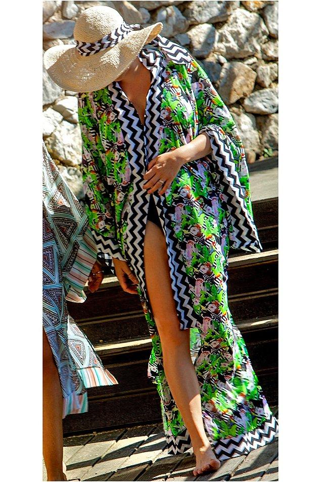 2. Ben canlı renk sevmem, cool'luğumdan ödün vermem diyenlere önerim bu maxi kimono.