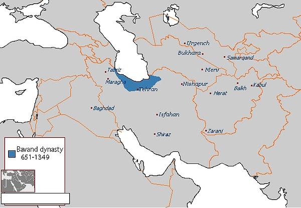 Osmanlı İmparatorluğu'ndan bile daha uzun süre var olan Bavand Hanedanı 665 yılında kuruldu.