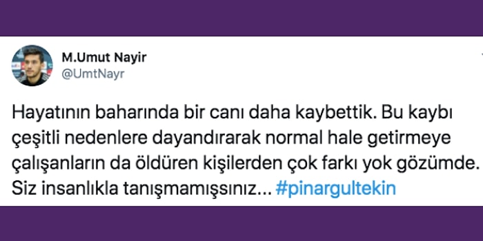 Yeter Artık! Pınar Gültekin'in Katledilmesine Spor Camiası da Sesini Yükseltti