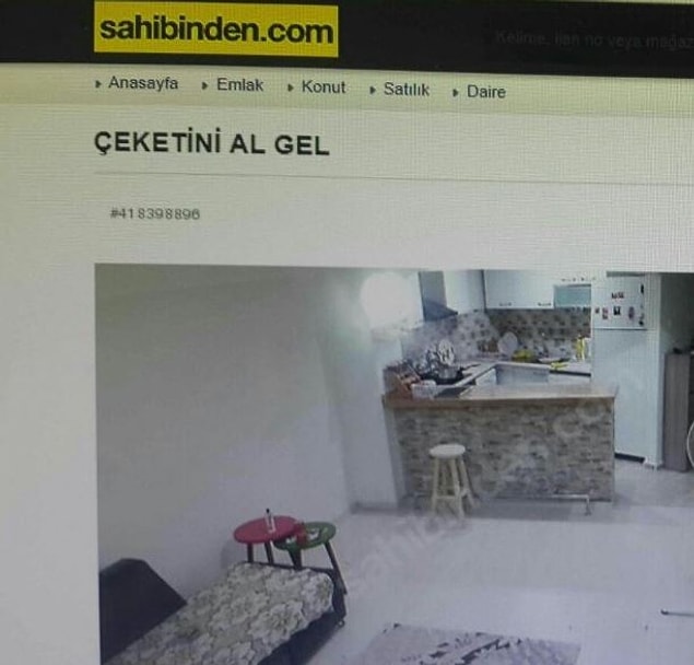 13. Başka hiçbir şey almıyorsun, sadece ceketini al ve otur.