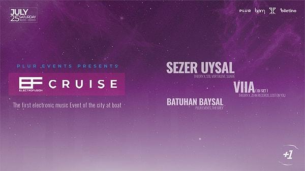 1. Şehrin ilk elektronik müzik boat partisi  Electro Fusion Cruise etkinliği biletleri satışta!