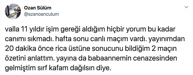 Kendisi de bu yorumu alıntılayarak bu cevabı verdi: