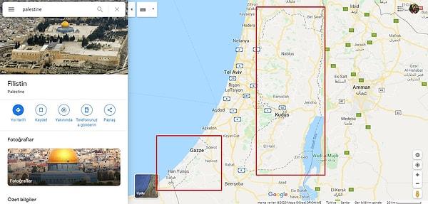 Filistin'in Google ve Apple Haritalar'dan silindiği iddiası ilk olarak 2016'da gündeme gelmiş. Filistin Gazeteciler Forumu 25 Temmuz 2016'da Google’ın Filistin'i haritalarından kaldırma kararı aldığını iddia etmiş.