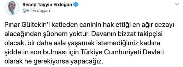 'Hak ettiği en ağır cezayı alacağından şüphem yoktur.'