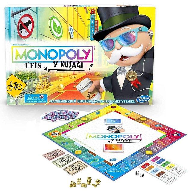 14. Monopoly'nin farklı versiyonları var. Bu da en son çıkanlardan biri. Monopoly Y Kuşağı!