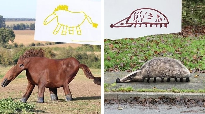 Вы будете смеяться вслух! 30 фото показывают, как бы выглядели персонажи рисунков наших детей, будь они реальными