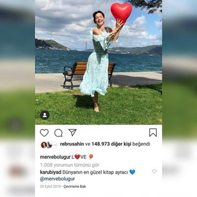 Aynı zamanda Merve Boluğur'un da büyük bir hayranı olduğu ortaya çıktı...