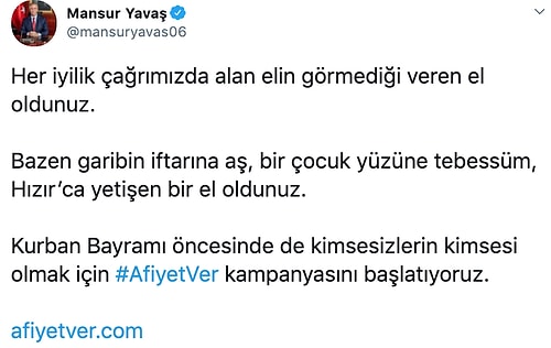 Mansur Yavaş 'AfiyetVer' Kampanyasını Duyurdu: 'Hedefimiz Yüzbinlerce Paket Eti İhtiyaç Sahipleriyle Buluşturmak'