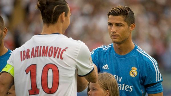 6. Cristiano Ronaldo ve Zlatan Ibrahimovic, oynadıkları maçların her dakikasında gol atma başarısı göstermişlerdir.