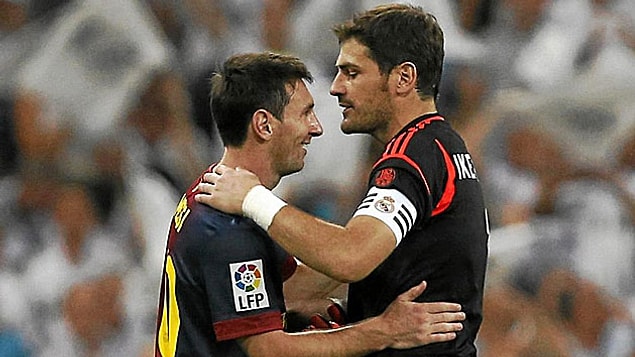 11. Messi'nin en çok gol attığı kaleci Casillas, Casillas'ın en çok şutunu kurtardığı futbolcu ise Messi'dir.