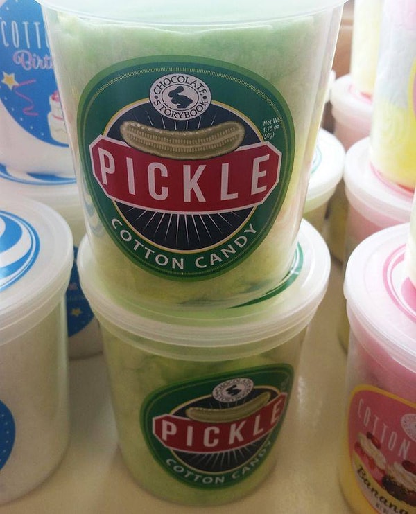 20. Сладкая вата с привкусом соленых огурцов