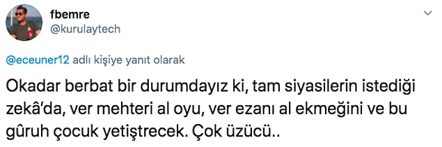 Üner'in takipçileri de destek verdi tabii.