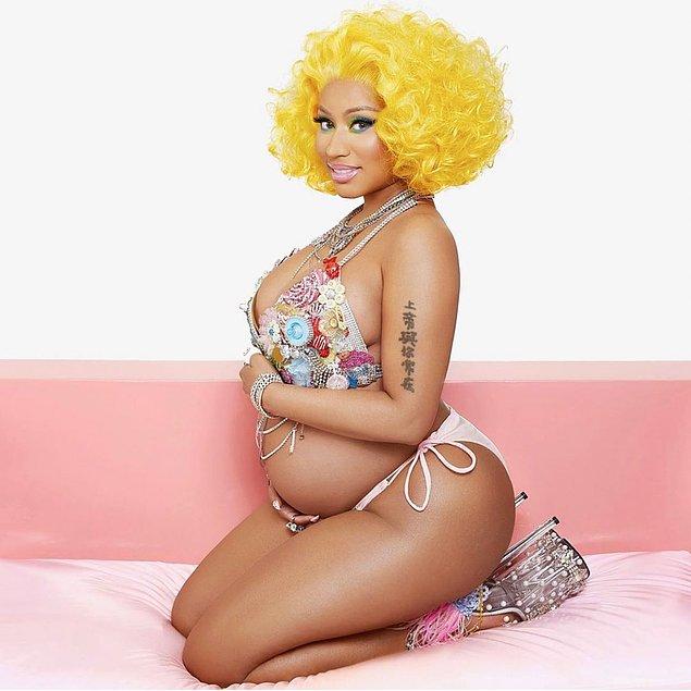 7. Nicki Minaj hamile! Duyurusunu da bu fotoğrafıyla yaptı...