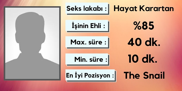 İşte senin seks kimlik kartın;