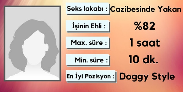 İşte senin seks kimlik kartın;