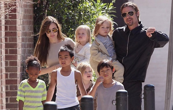 14. Angelina Jolie: 6 çocuk.