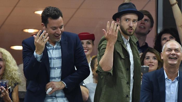 Kameranın Kendilerini Çektiğini Fark Edince Dans Etmeye Başlayan Jimmy Fallon ve Justin Timberlake