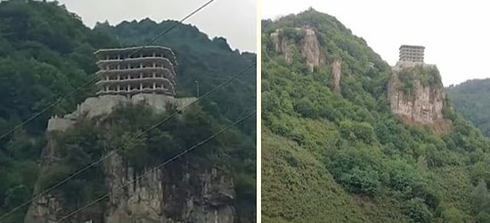 Ordu'da Ormanın İçine İnşa Edilen ve Görüntüsü Bir Kaleyi Andıran Yurt