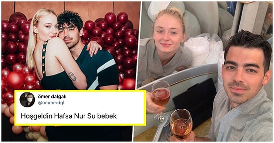 Biricik Sansa'mız Sophie Turner ve Joe Jonas Kızları Willa'yı Kucağına Aldı!