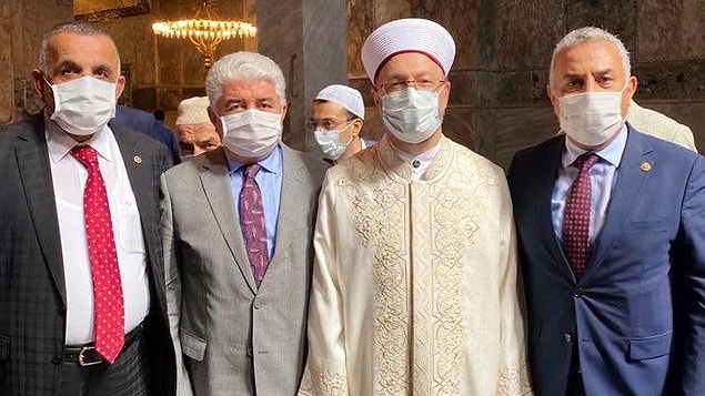 Şanverdi, Ayasofya'daki cuma namazına katılmıştı