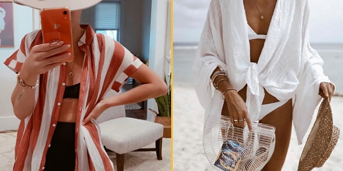 Sizi Sahillerin En Şık Kadını Yapacak Son Yılların En Trend Parçası: Oversize Gömlekler!