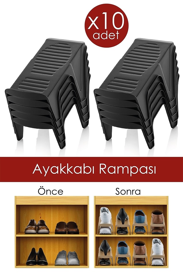 12. Ayakkabı rampası ile ayakkabı dolabındaki kargaşaya son!