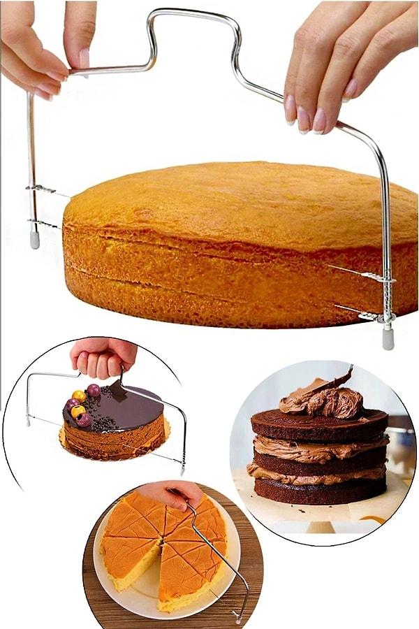 10. Pastaban ile pastayı herkes yapar. Aslında ben kekini pişiriyorum evde ama kesmesi çok zor hep parçalanıyor diyorsan, bu pratik ürün ile daha tanışmamışsın demektir.