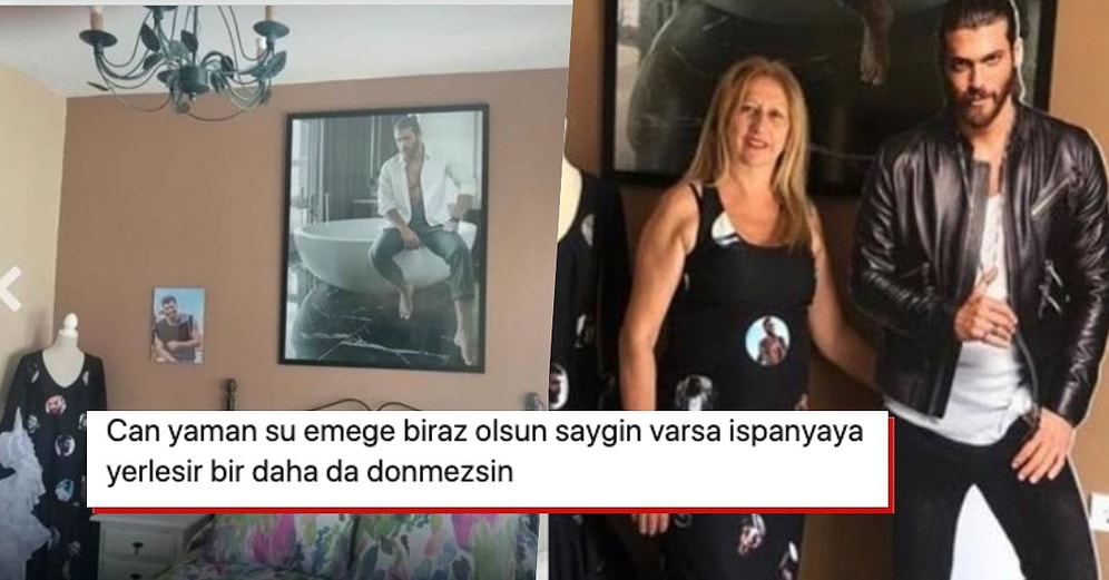 Pırıl Pırıl Kafalar! Hayranlığından Ne Yapacağını Sapıtınca Evini Kocaman Bir Can Yaman Sergisine Dönüştüren Kadın