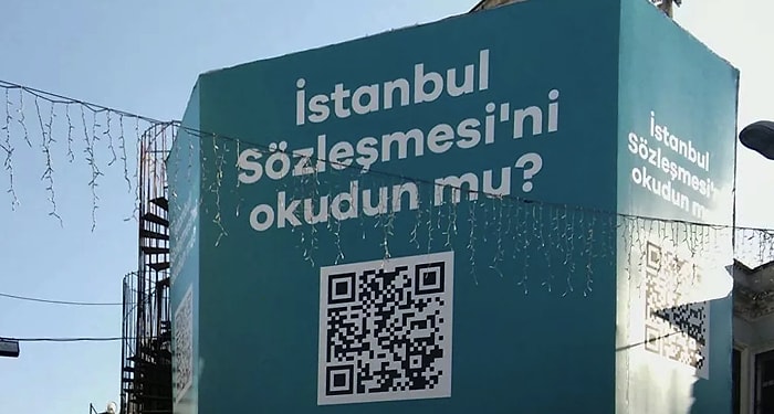 Beşiktaş Belediyesi'nden QR Kodlu Billboardlar: 'İstanbul Sözleşmesini Okudunuz mu?'