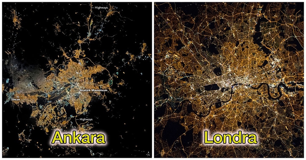 NASA'nın Uyduları Tarafından Çekilen Dünya Üzerindeki Önemli Merkezlere Ait Gece Fotoğraflarına Bayılacaksınız!